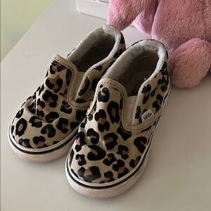Vans Kids Leopard Print Sneakers